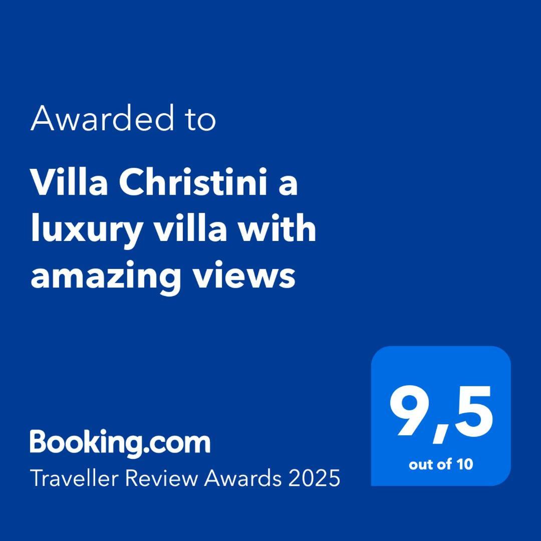Villa Christini A Luxury Villa With Amazing Views Dzidzifész Kültér fotó